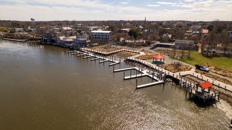 The marina at Lewes Canalfront Park