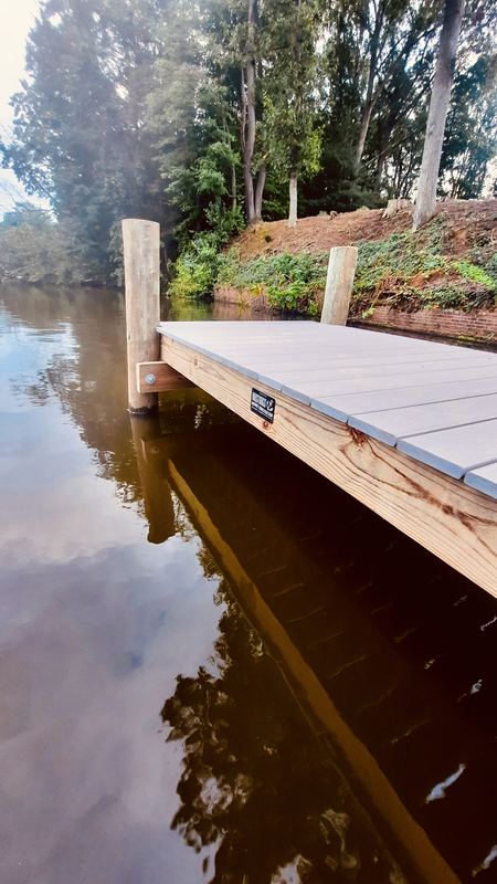 Pier and dock construction on Silver Lake in Dover