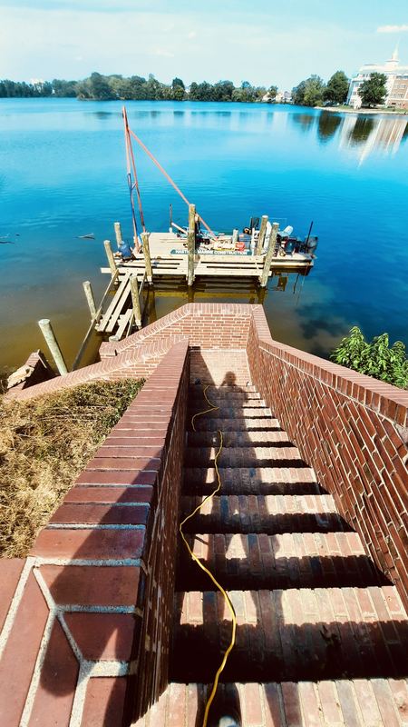 Pier and dock construction on Silver Lake in Dover